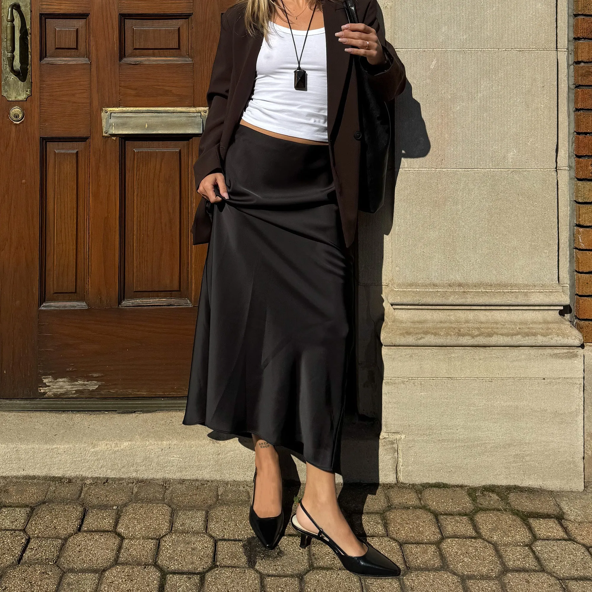 ODELA HEELS MIDNIGHT CRINKLE PATENT Glamorous Heels Statement Footwear