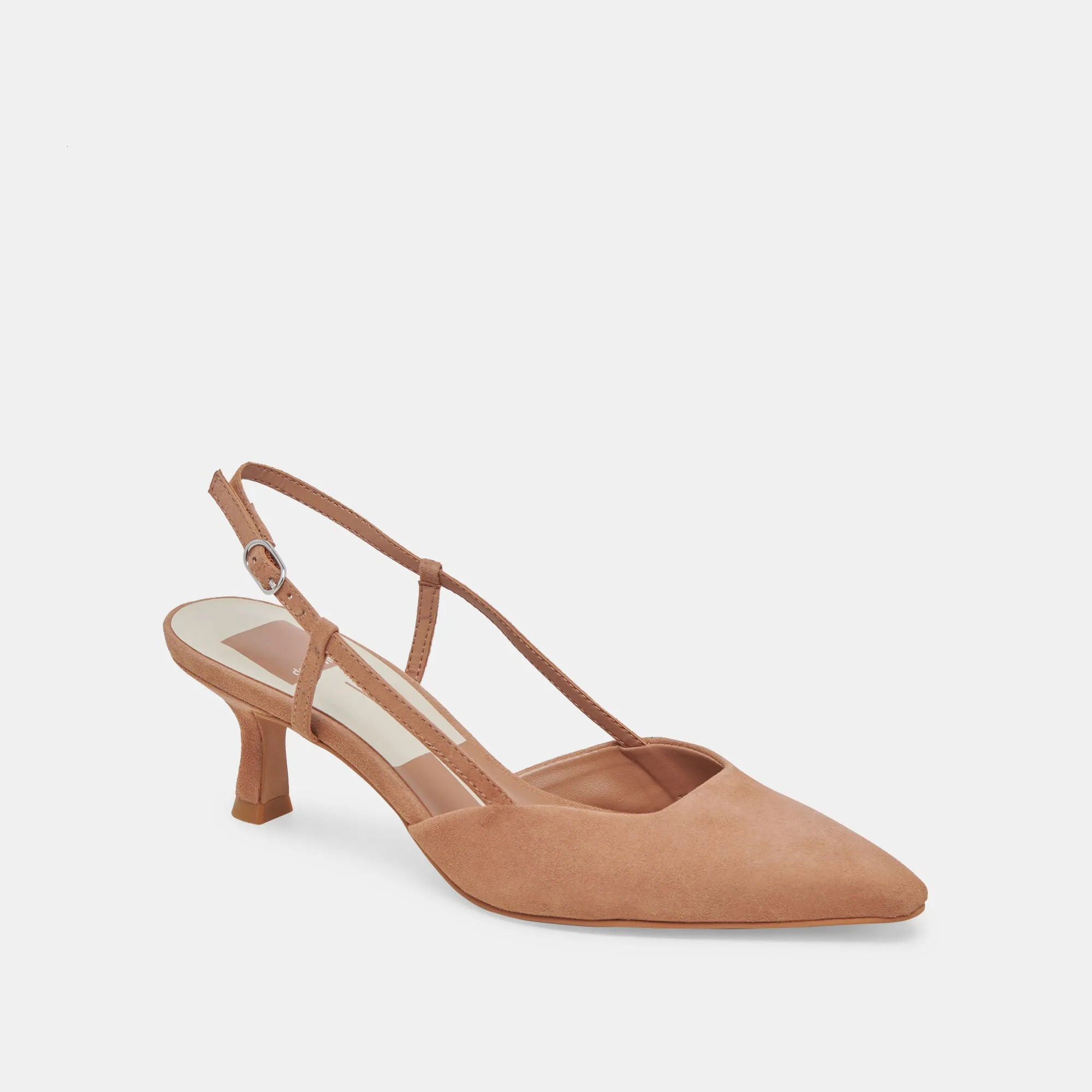 Comfortable Walk Art Craft ODELA WIDE HEELS TOFFEE SUEDE