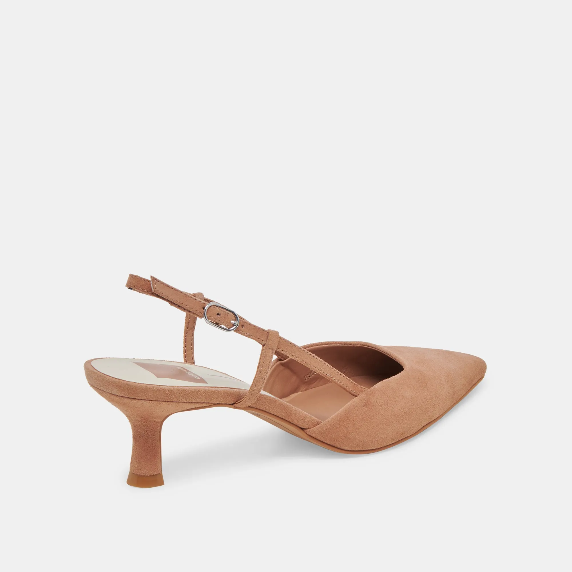 Feminine Energy Arch Care ODELA WIDE HEELS TOFFEE SUEDE