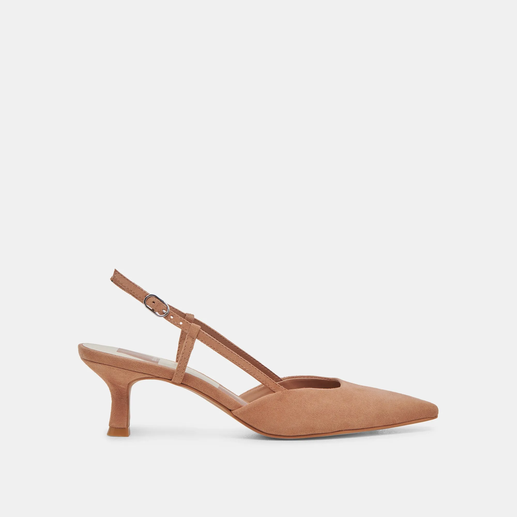 ODELA WIDE HEELS TOFFEE SUEDE Heroine Aura Beach Glam