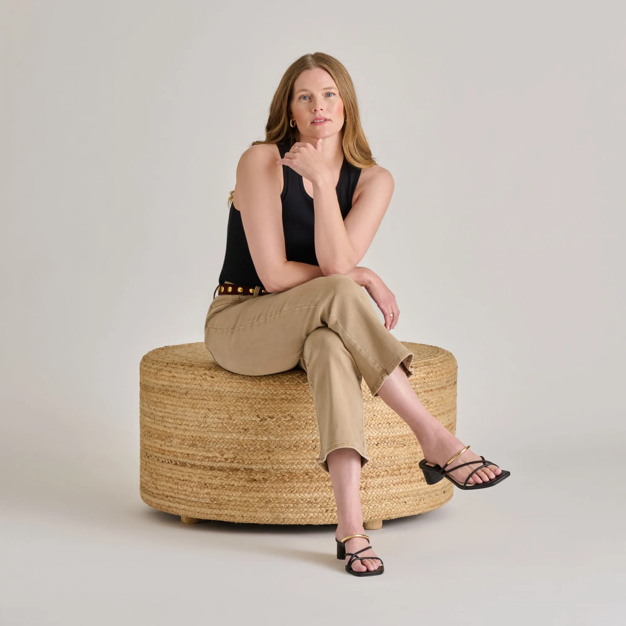 Sleek Line Open Cut NAIRA HEELS BLACK LEATHER