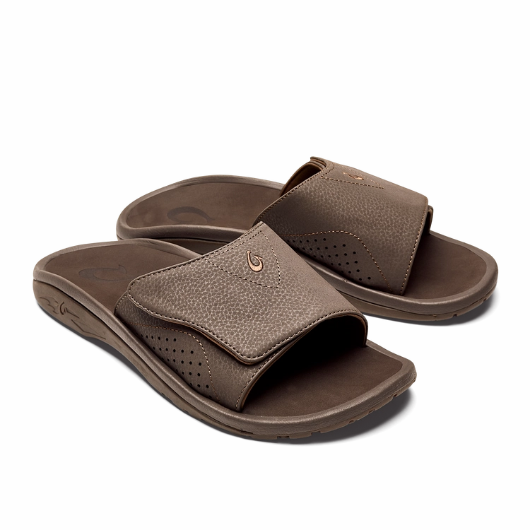 OLUKAI NALU SLIDE MEN'S Reinforced Heel Cup Roomy Fit