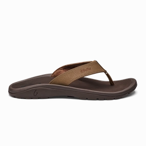 OluKai Ohana Tan Dark Java Men's All Terrain Grip