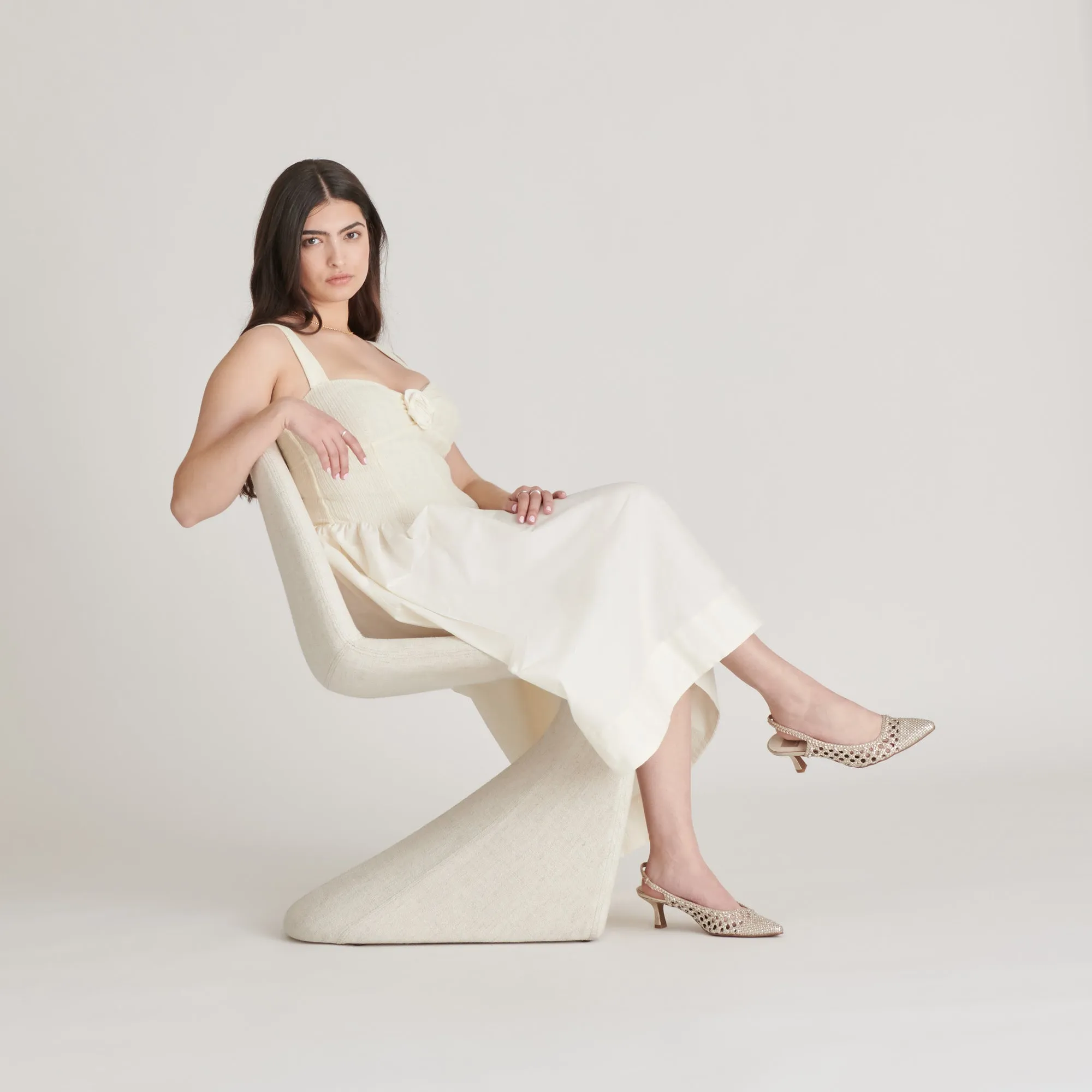 Chic Elegance OLYMPA HEELS LIGHT GOLD METALLIC STELLA