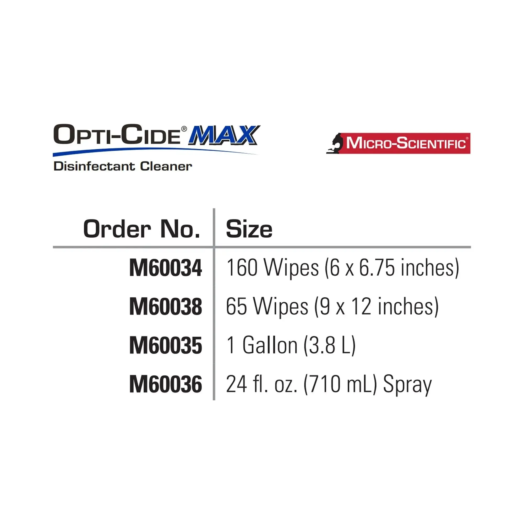 Opti-Cide® Max Surface Disinfectant Cleaner Wipes