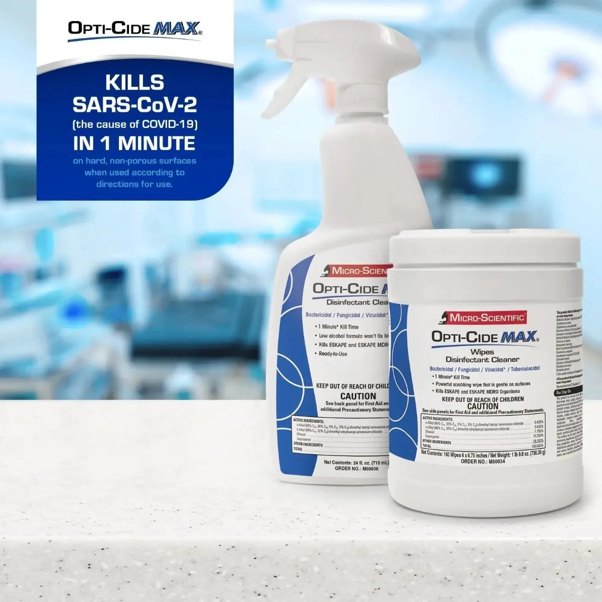 Opti-Cide® Max Surface Disinfectant Cleaner Wipes