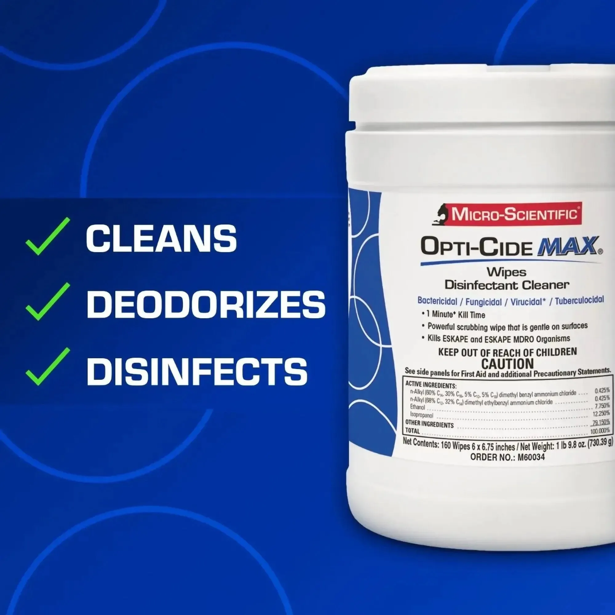 Opti-Cide® Max Surface Disinfectant Cleaner Wipes