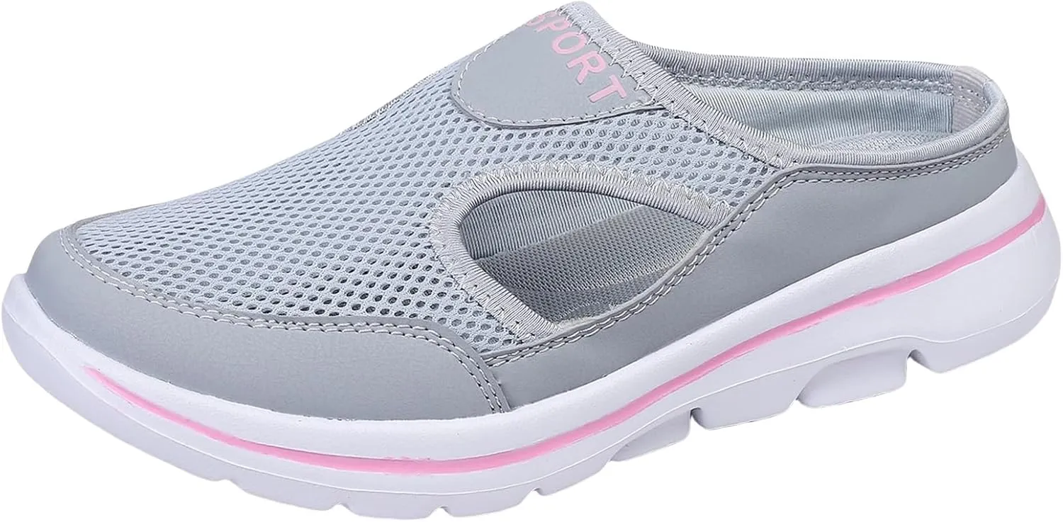 Orthopedic Shoes for Women Wide Width Summer Mesh Breathable Arch Support Wedge Platform Slippers Non-Slip Sports Sandals