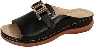 Orthopedic Wedge Sandals for Women Comfortable Lip On Dressy Summer Comfortable Slides Sandals Open Toe Wedges Beach Shoes Sandal