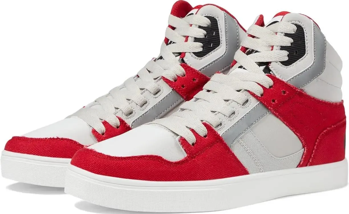 Osiris Clone White Red Navy Mens Skate Hi Top Trainers