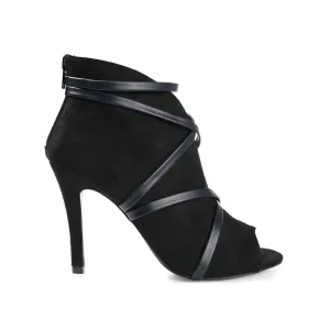 Functional Fit Built For Comfort SAMARA STILETTO HEELED BOOTIES IN FAUX SUEDE