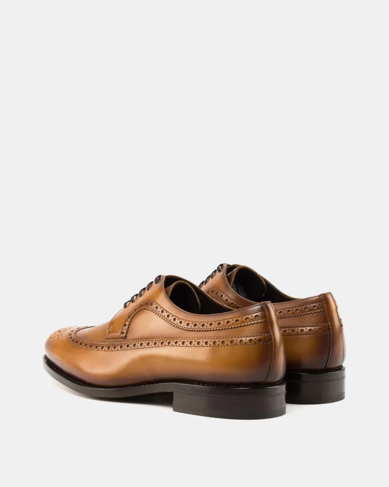 Outlet - Cognac Calf Longwing Blucher Classic Toe Cap