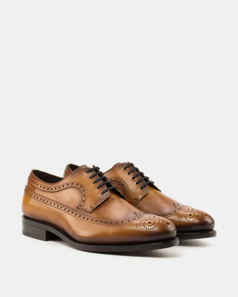Outlet - Cognac Calf Longwing Blucher Neutral Presence Legacy Cut