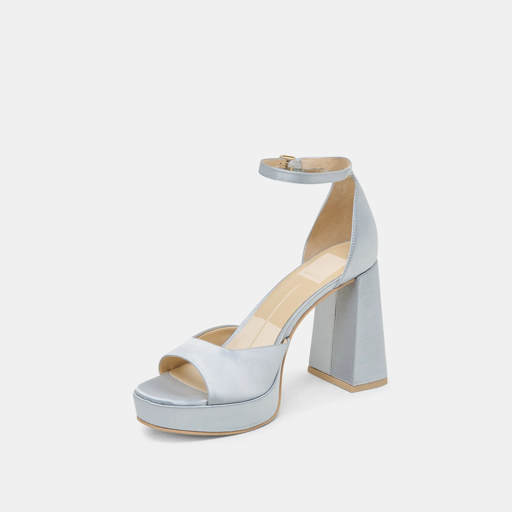 Spotlight Spark PANDRO HEELS LIGHT BLUE SATIN