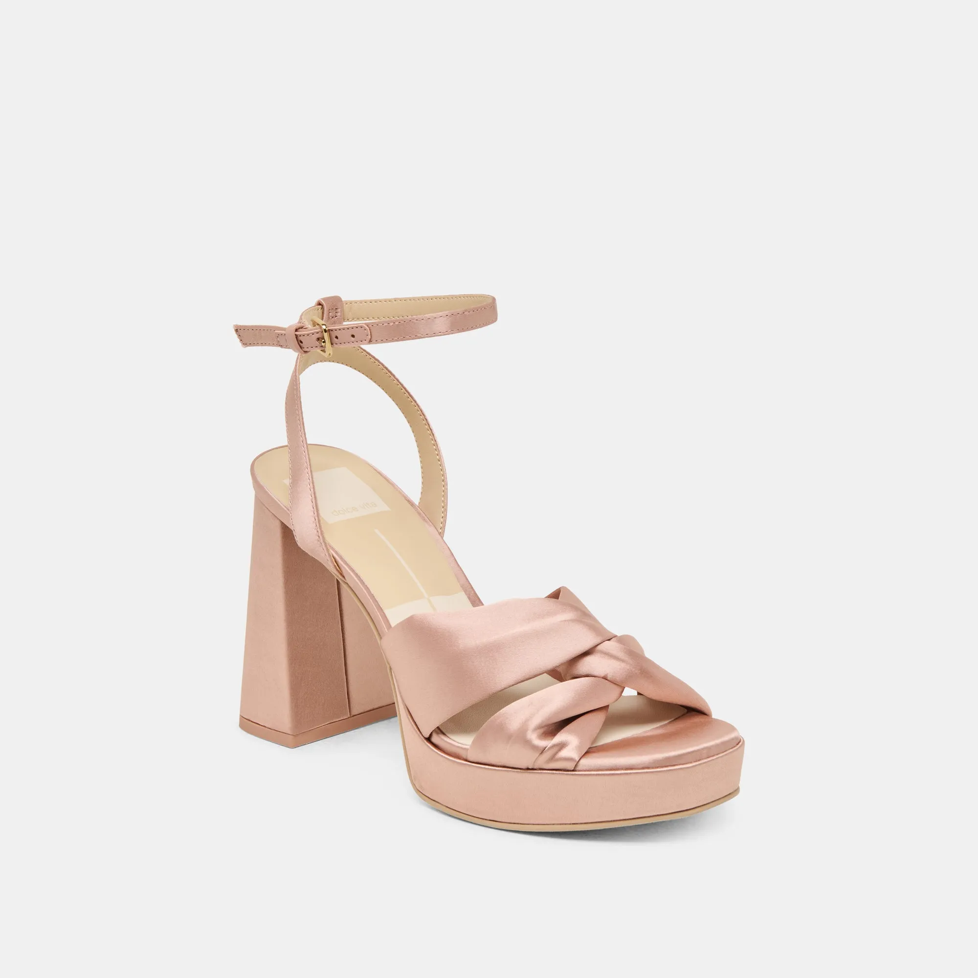 PARLO HEELS BLUSH SATIN Gala Glam
