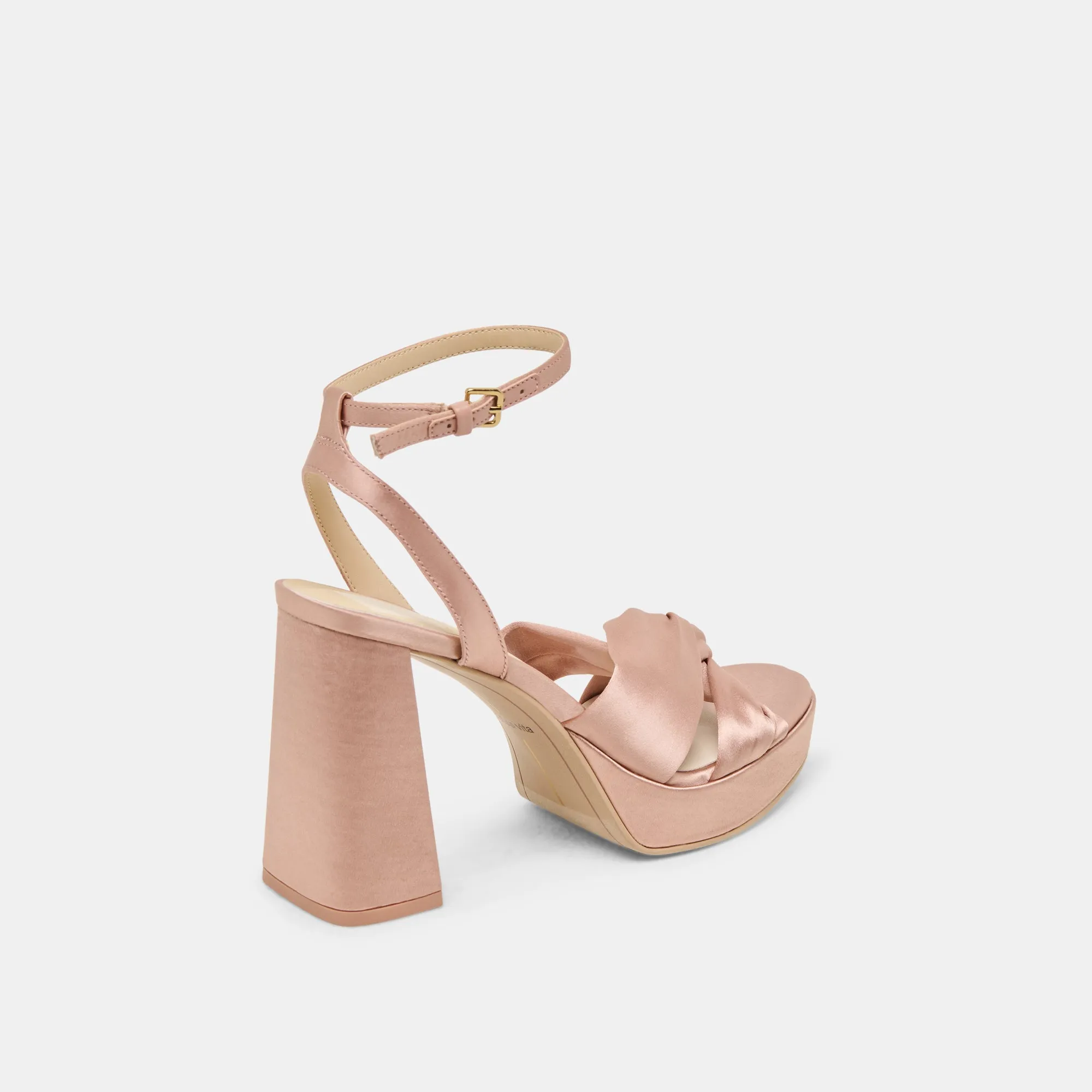 PARLO HEELS BLUSH SATIN Urban Glow Sleek Dress Shoes
