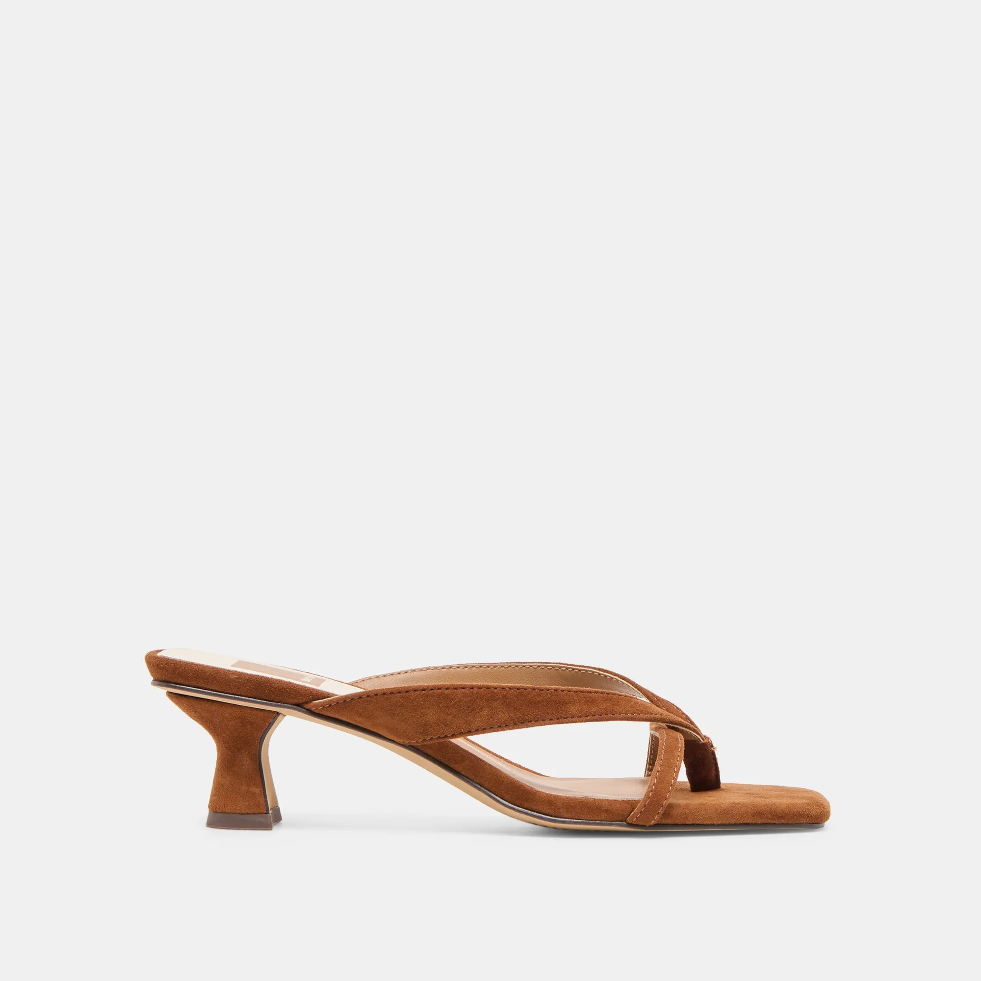 Designer Finish Versatile Heel BREVEL HEELS DK BROWN SUEDE