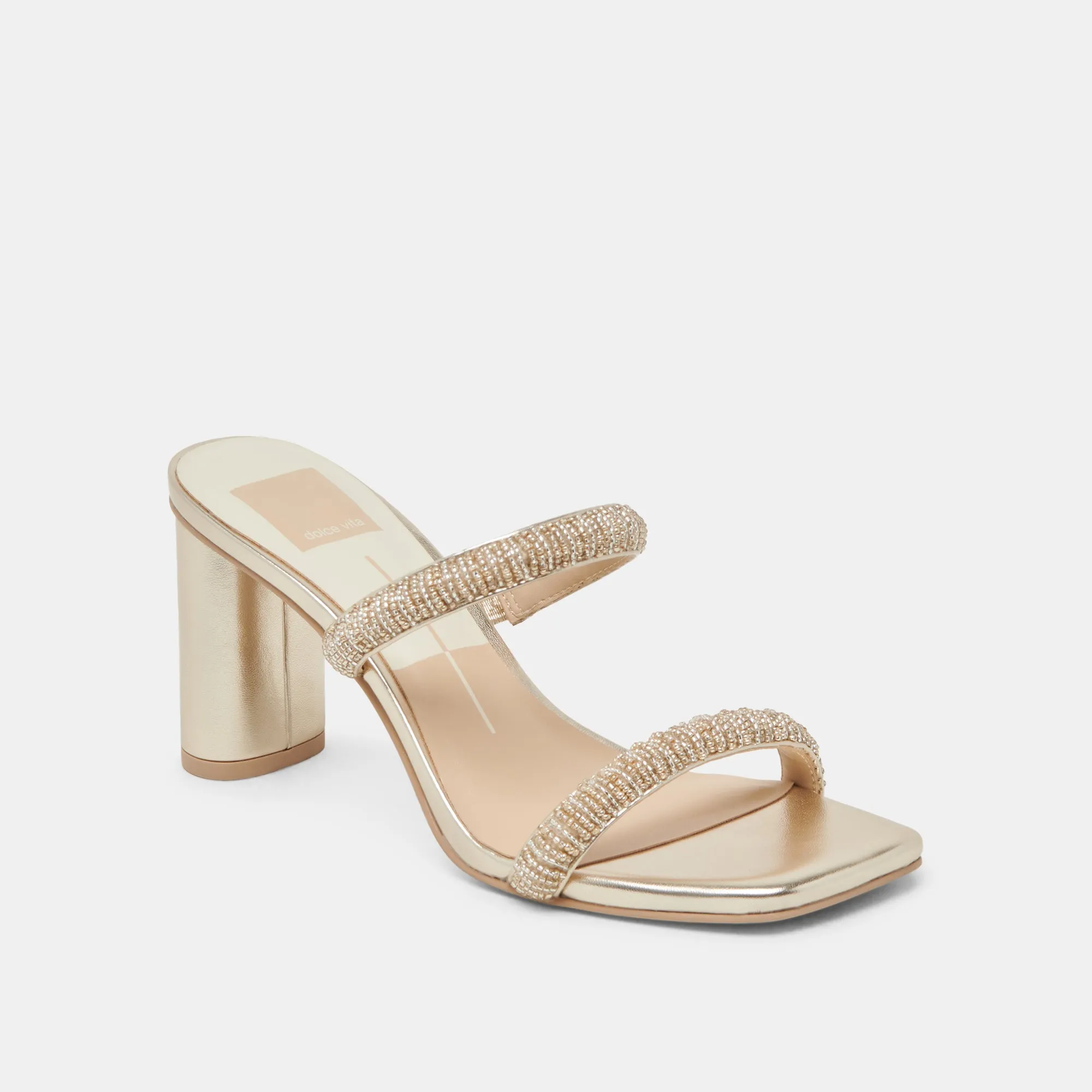 NOLAH HEELS GOLD MULTI BEADS Pointed Dress Shoes Special Pick