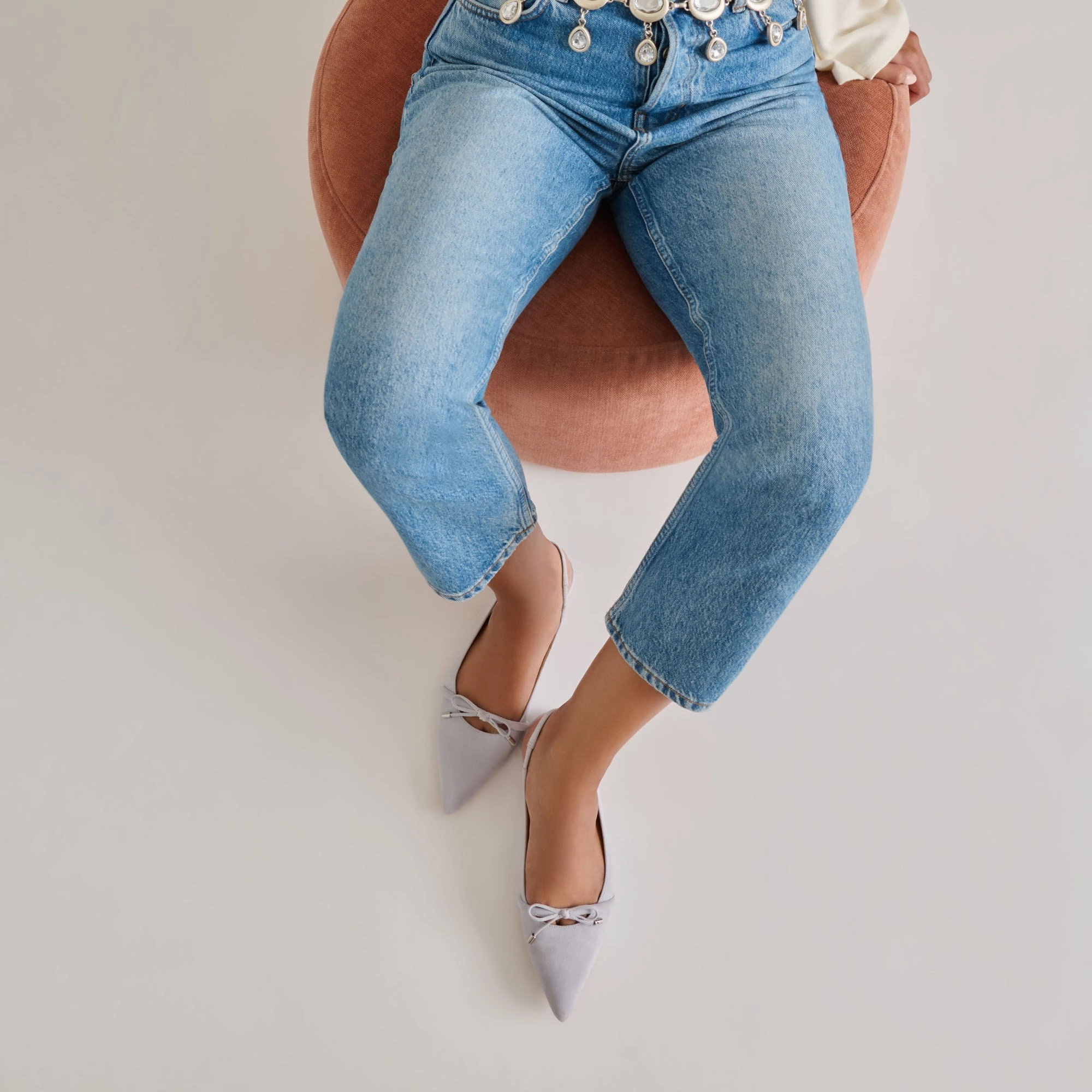 PAYGE FLATS DUSTY BLUE SUEDE Shore Walk