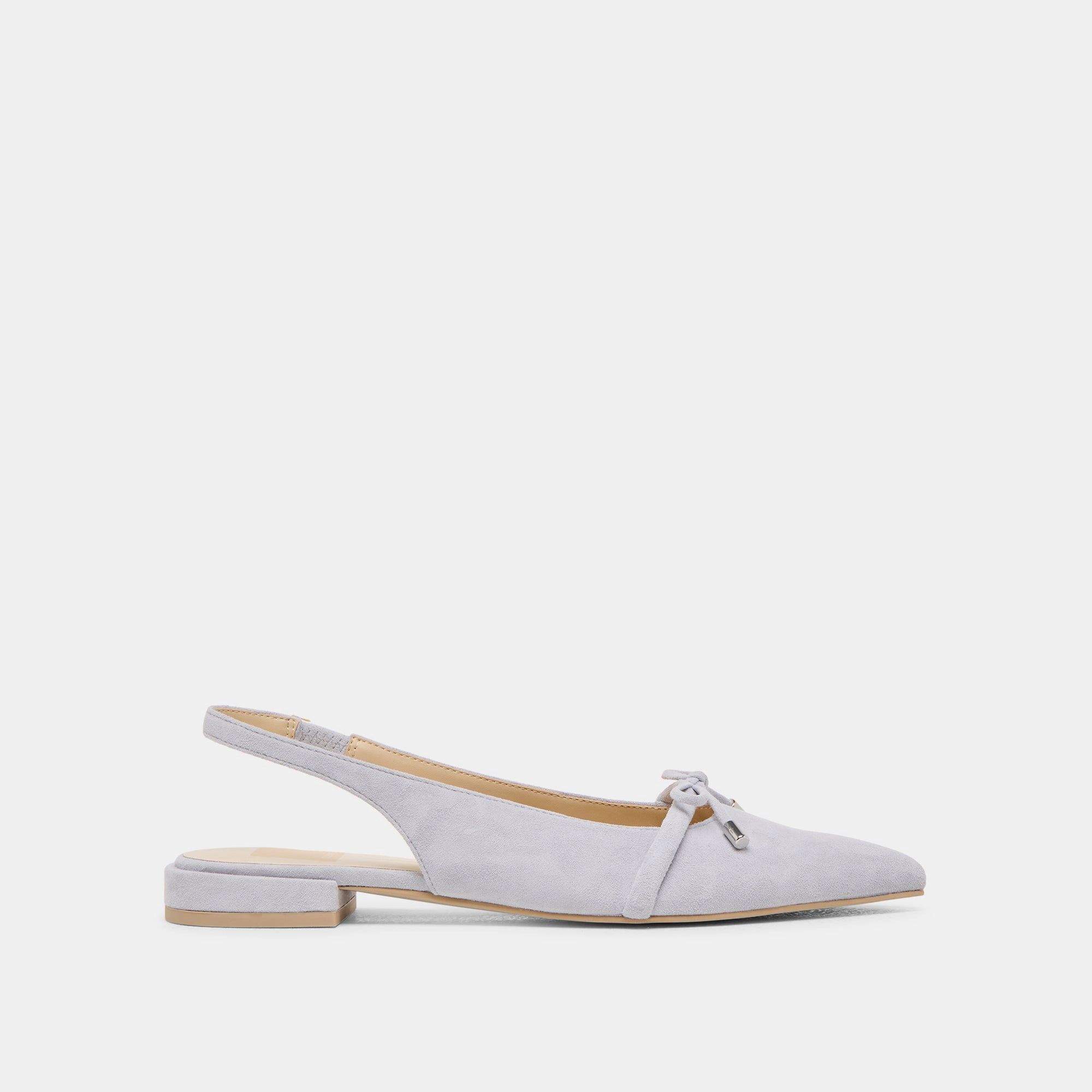 PAYGE FLATS DUSTY BLUE SUEDE Leaf Glow