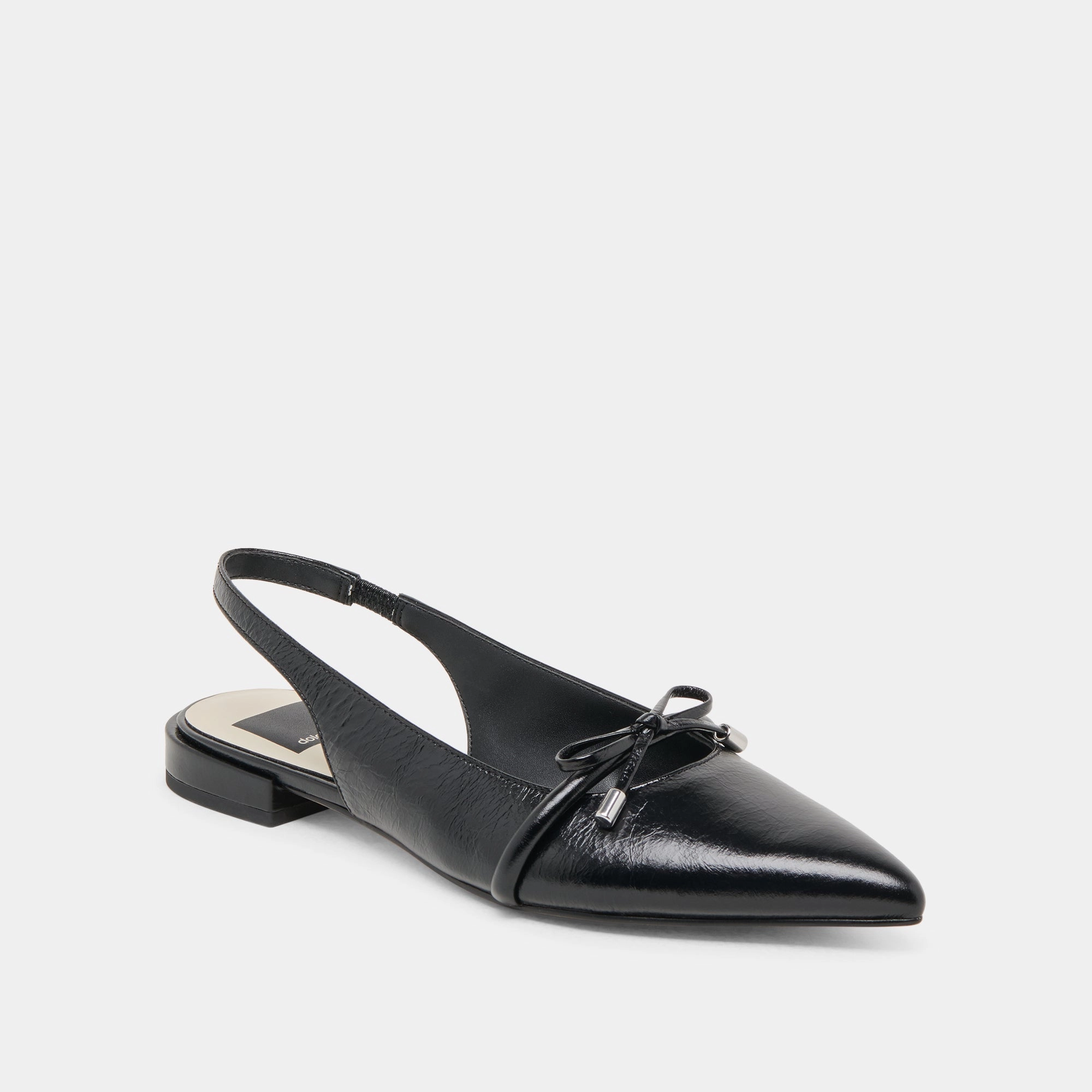 Kind Walk Elegant Slip-ons PAYGE FLATS MIDNIGHT CRINKLE PATENT