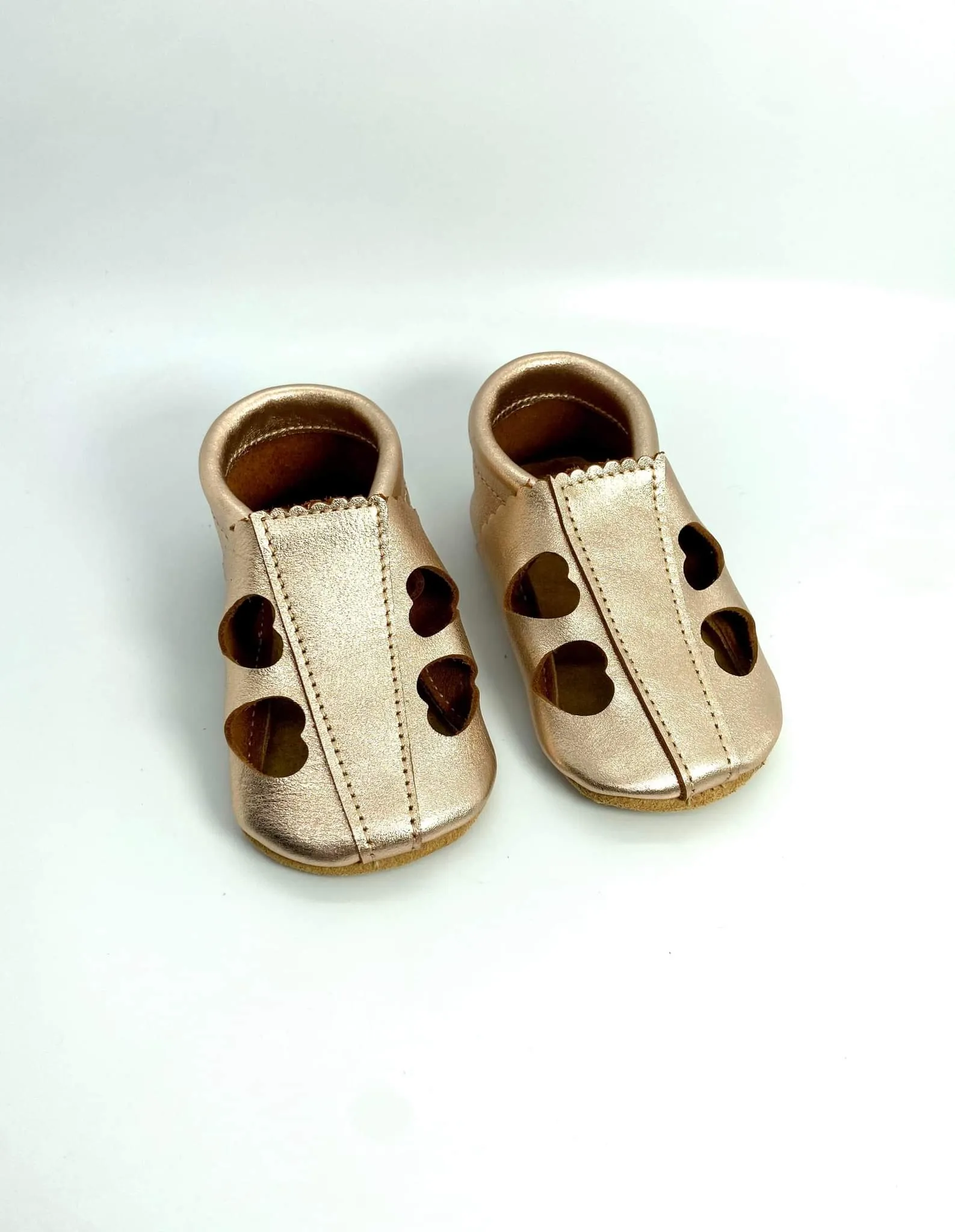 Peach Metallic Sandal Loafer