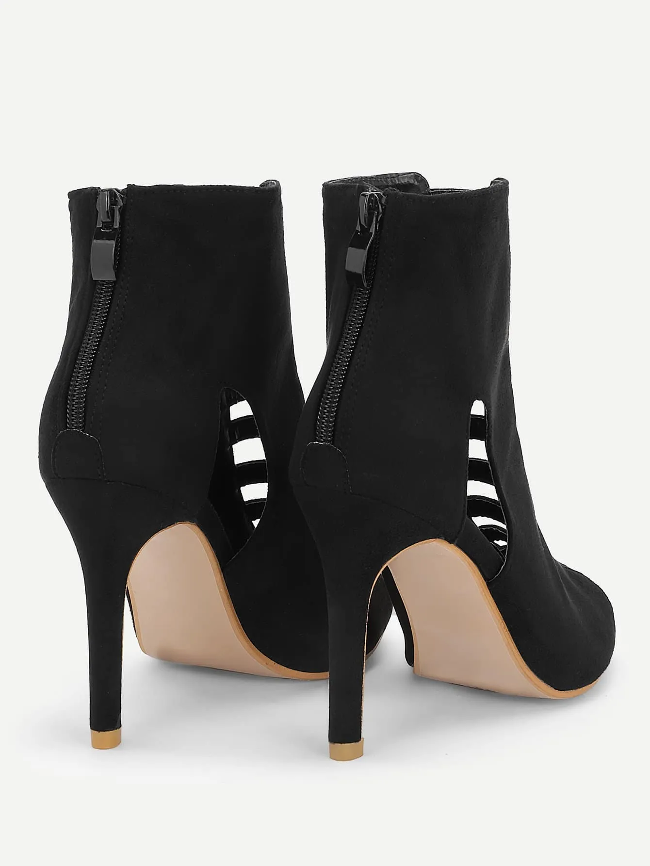 Peep Toe Cut-out Stiletto Heels