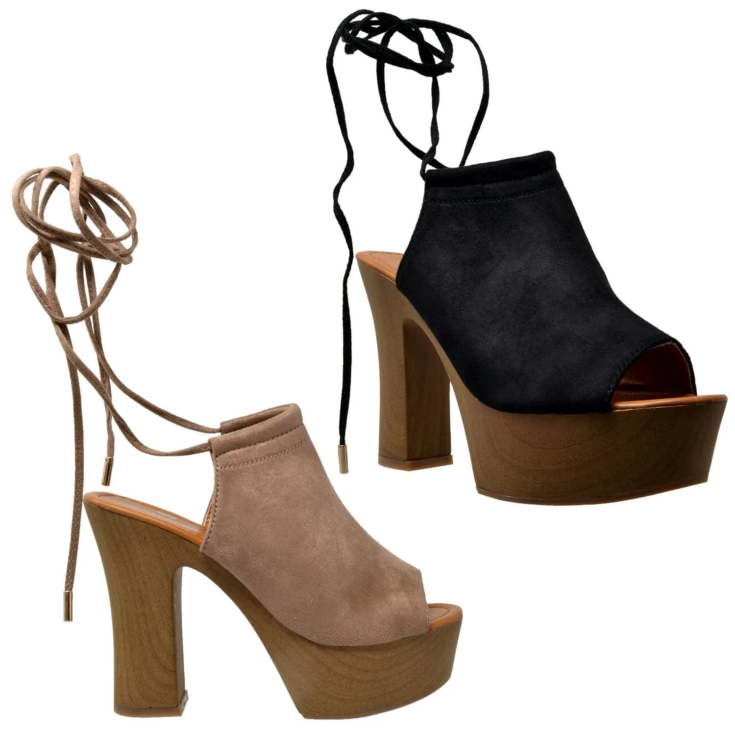 Peep Toe High Heel Platform Sandal
