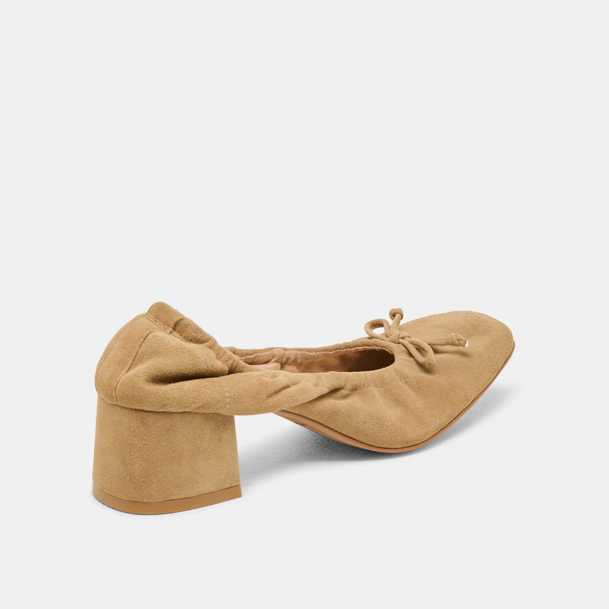 KARMIN HEELS DK TAUPE SUEDE Travel Safe