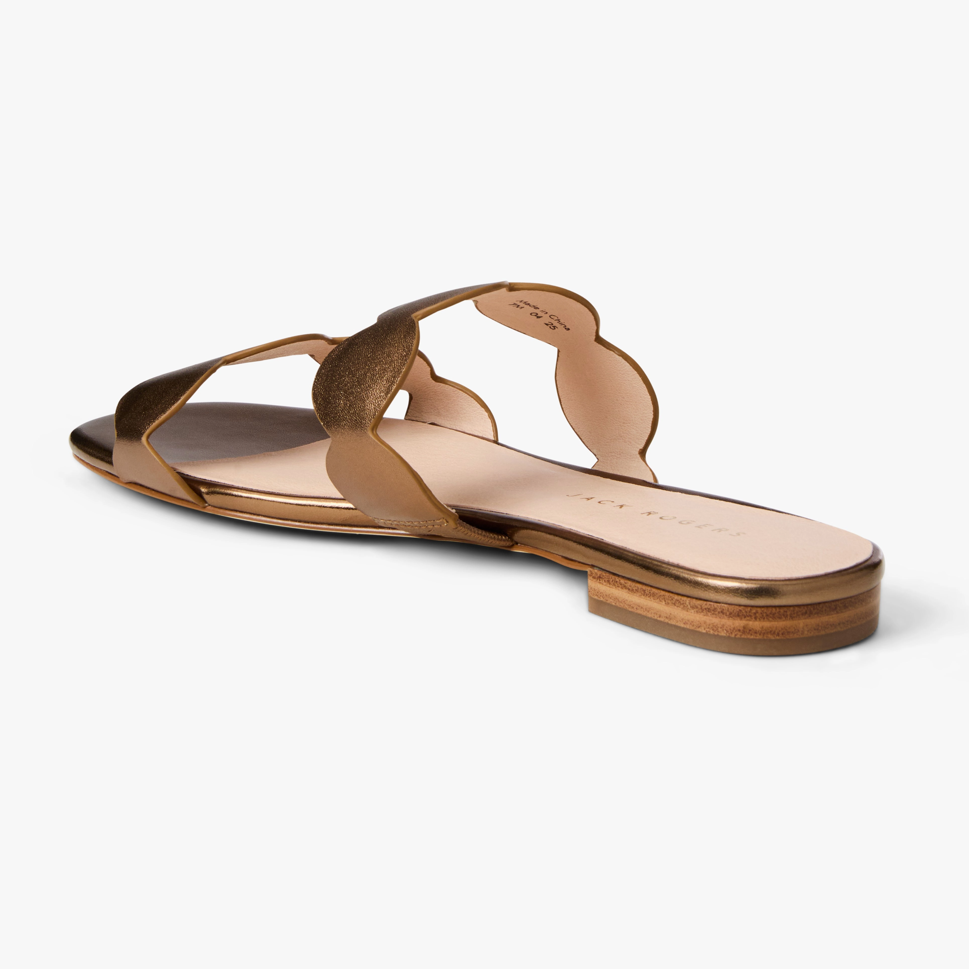 Perfect Fit Easy Go Greglen Leather Flat Slide