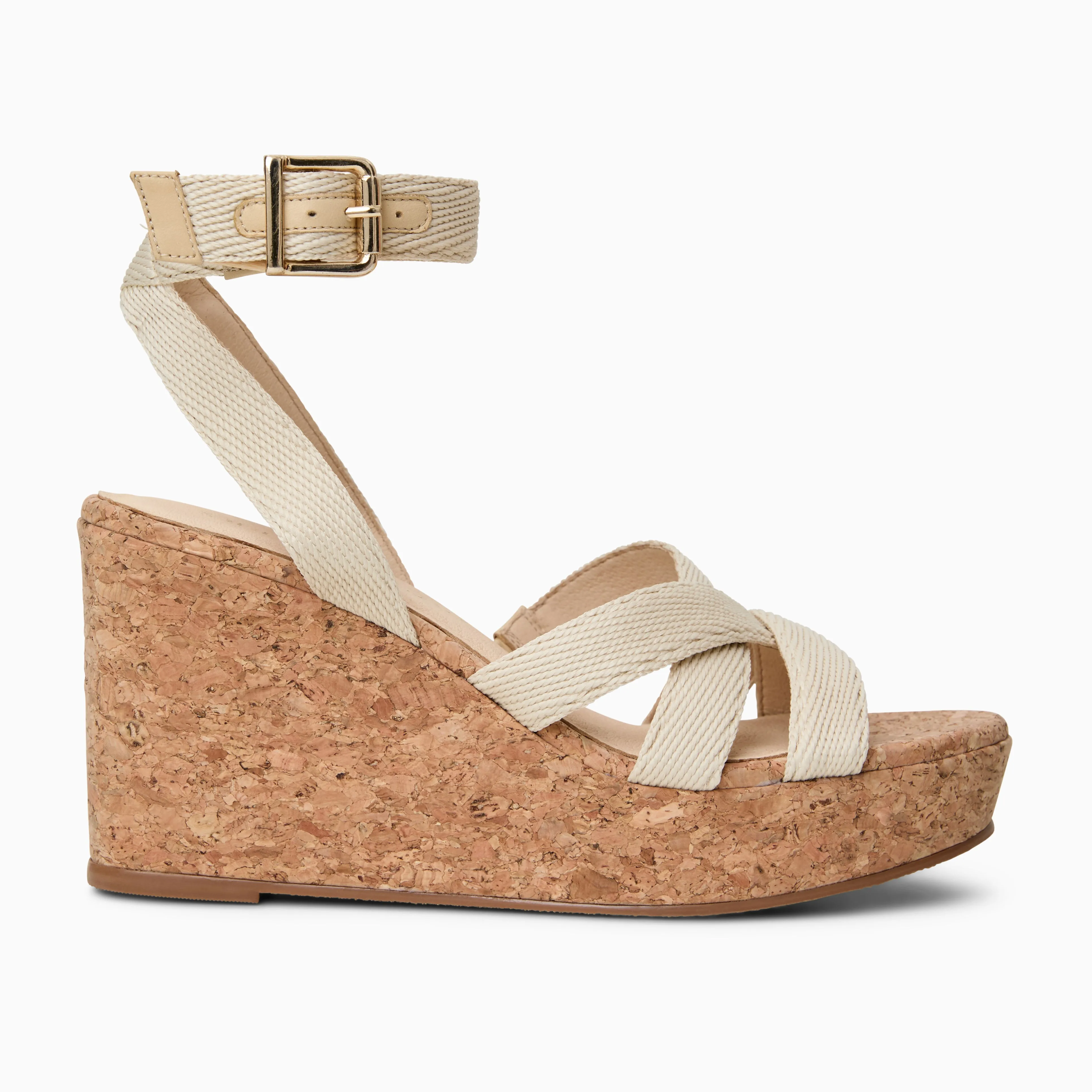 High-Quality Craft Pippa Canvas Platform Wedge