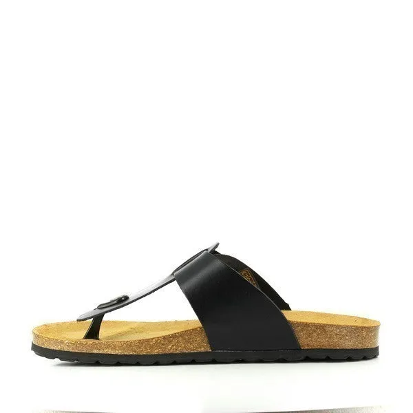 Plakton 100012 Black Thong Sandals