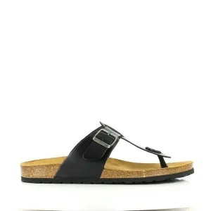 Plakton 100012 Black Thong Sandals