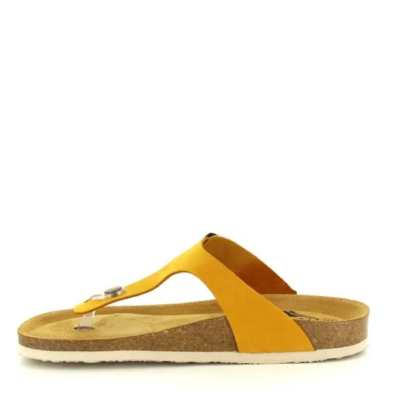Plakton 181671 Yellow Thong Sandals