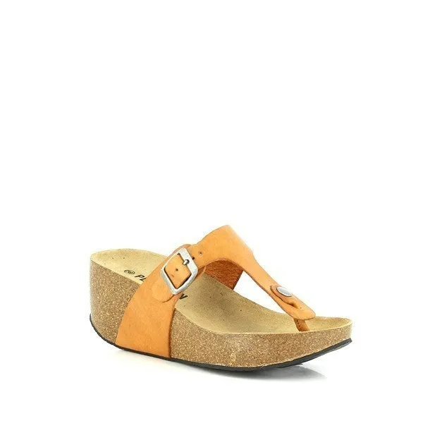 Plakton 271672 Yellow Thong Wedges