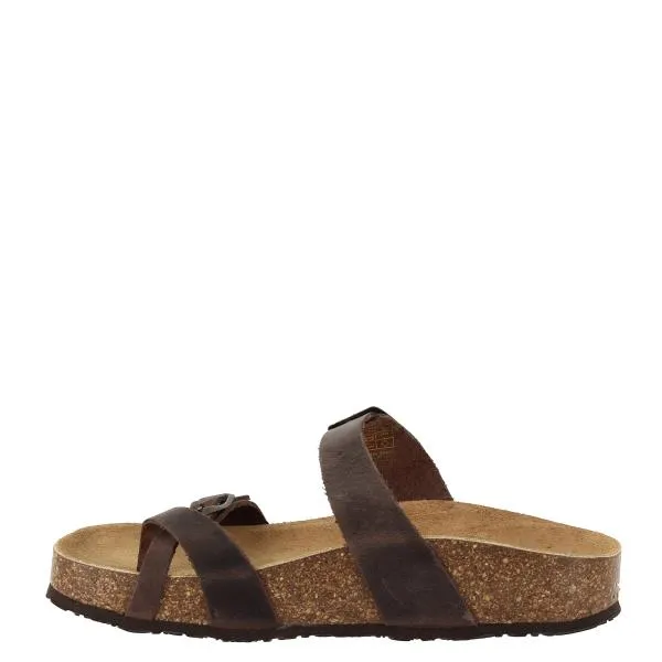 Plakton 341032 Dark Brown Thong Sandals