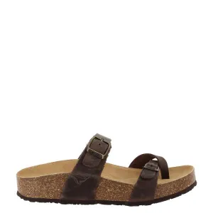 Plakton 341032 Dark Brown Thong Sandals