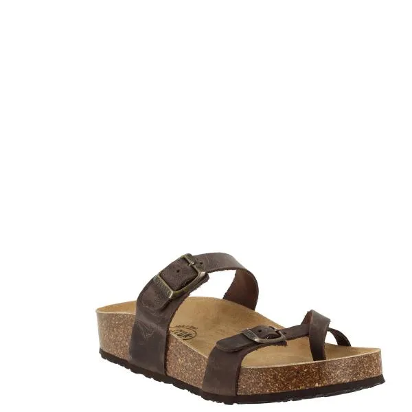 Plakton 341032 Dark Brown Thong Sandals