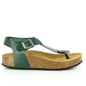 Plakton 341676 Green Slingback Thong Sandals