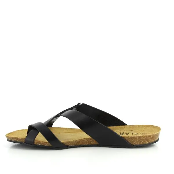 Plakton 575125 Black Thong Women's Sandals