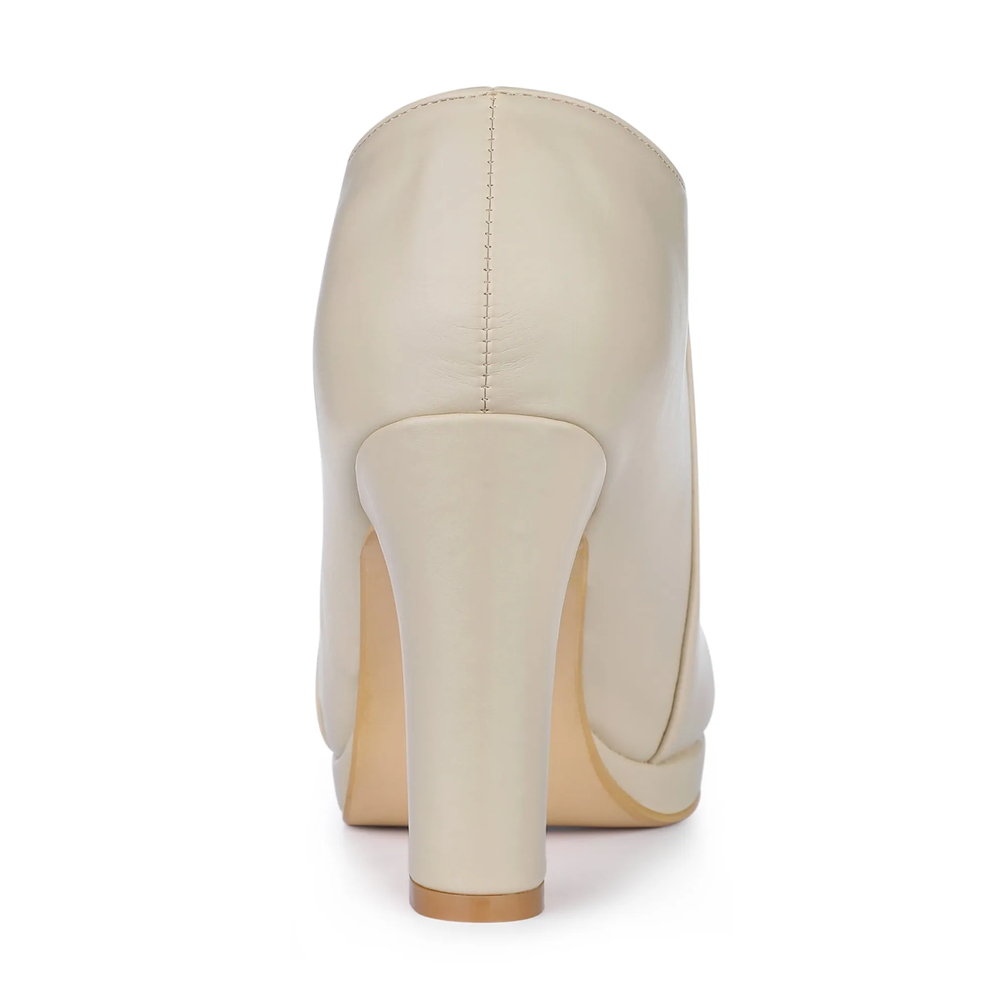 Platform Round Toe Chunky Heel Ankle Boot