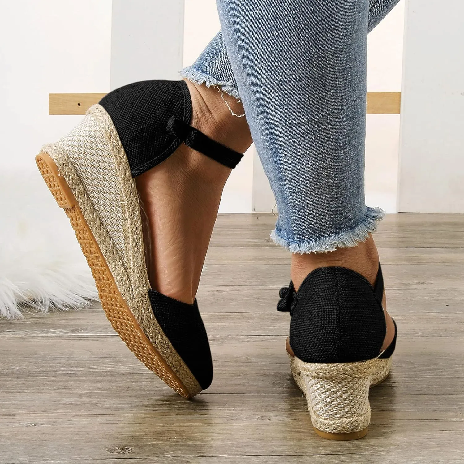 Platform Sandals Women Summer Low Wedges Womens Comfortable Open Toe Sandal Walking Sandals Women Comfort