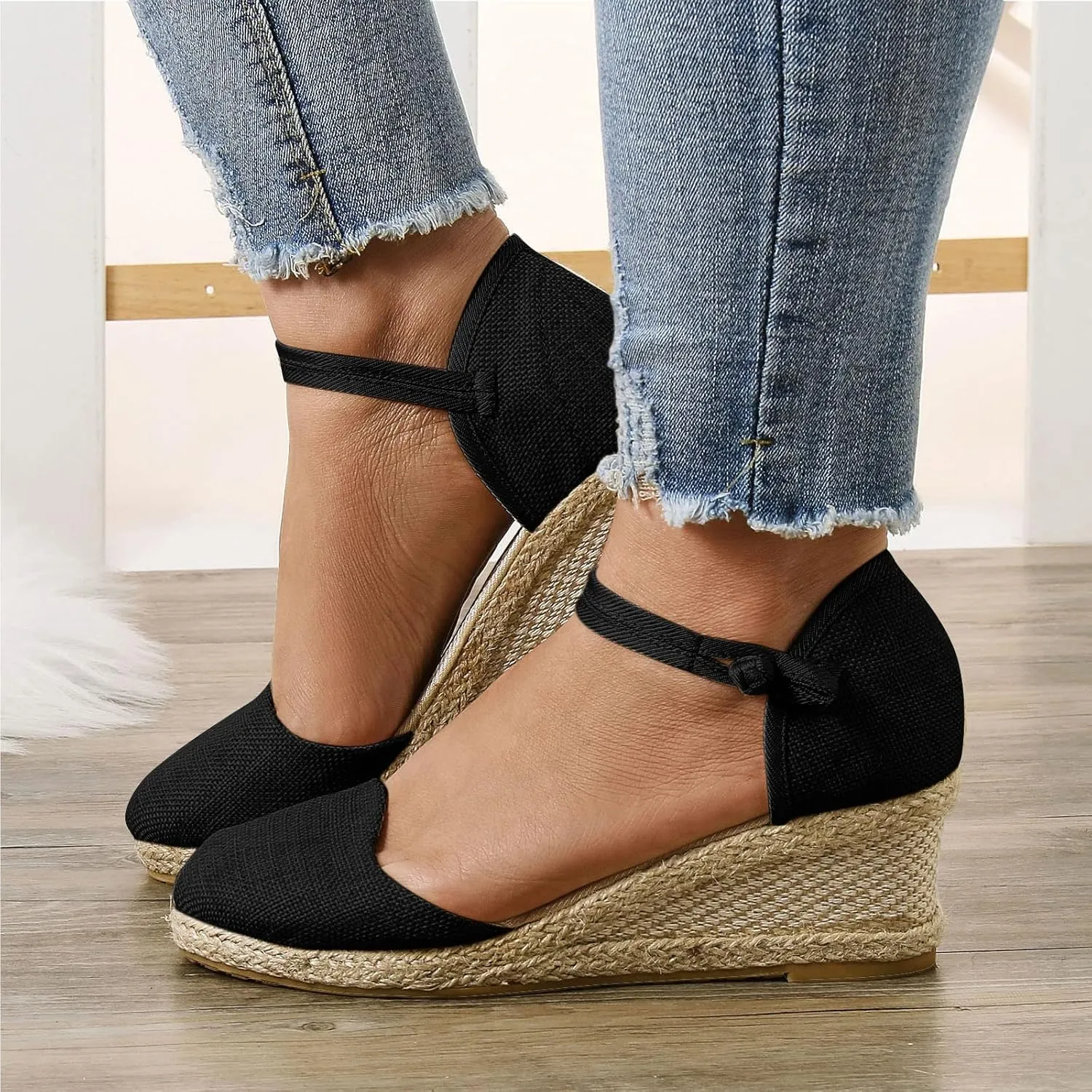 Platform Sandals Women Summer Low Wedges Womens Comfortable Open Toe Sandal Walking Sandals Women Comfort