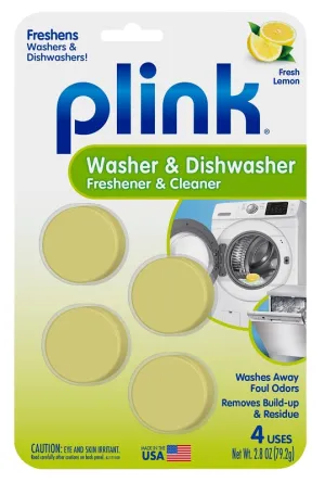 Plink PAL124T Dishwasher Freshener and Cleaner, Fresh Lemon, 2.8 oz Pack, Tablet :CD4: QUANTITY: 1