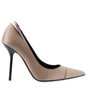 Pointed Slingback Leather Pumps