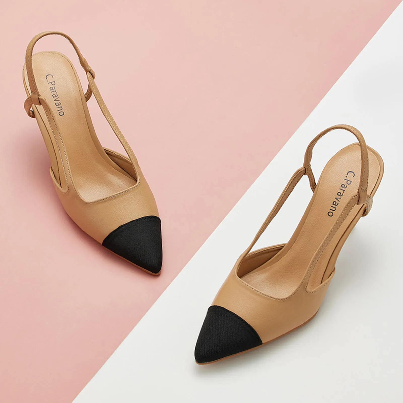 Pointed Toe Slingback Pumps (Helen)
