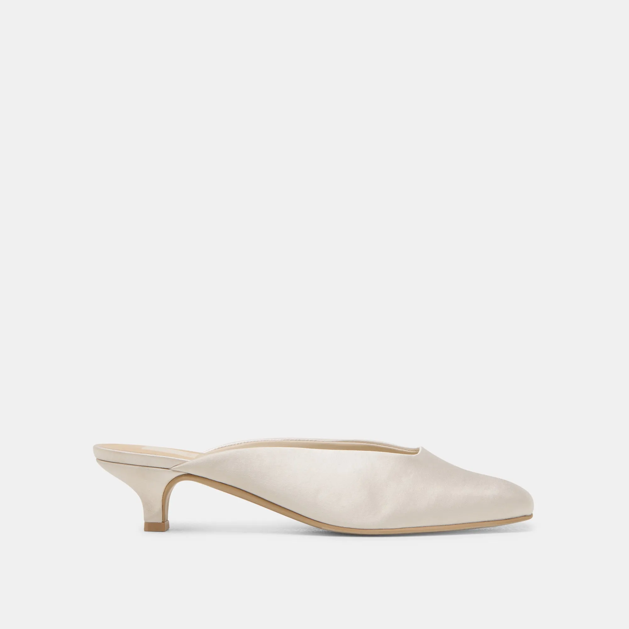 UMARA HEELS IVORY SATIN Modern Twist Refined Footwear