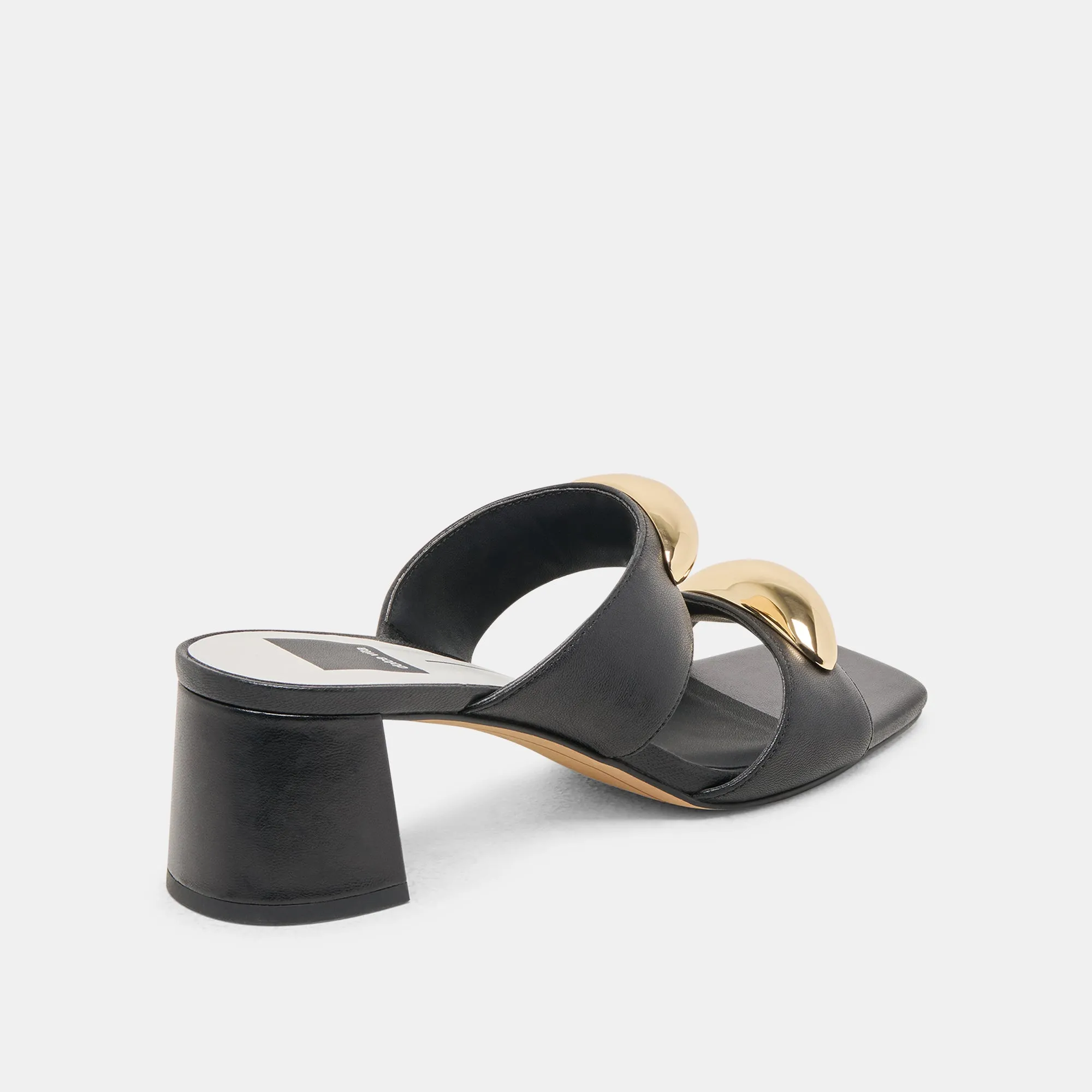 gift pick BARNET HEELS BLACK LEATHER