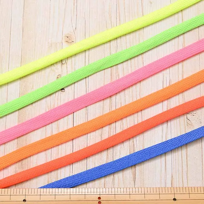 Polyester code neon color about 8mm width