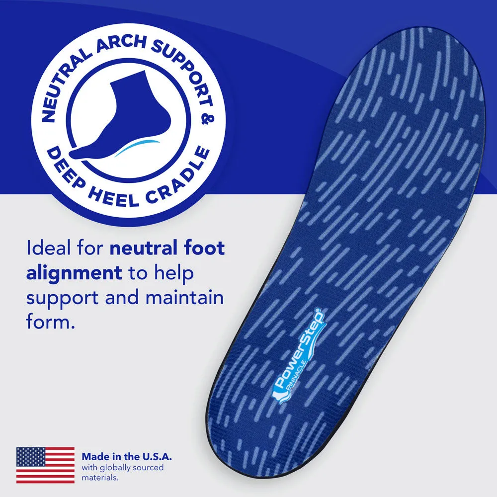 PowerStep Pinnacle Insoles | Plantar Fasciitis & Heel Pain Relief Orthotic